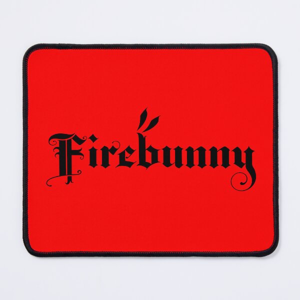 Item preview, Firebunny - Old English 1 Black designed and sold by AminalCwackahs.