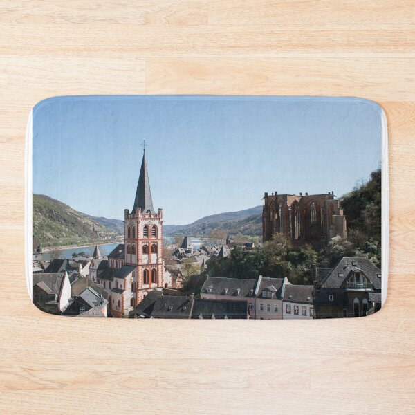 Item preview, Bacharach with church and ruins on the Rhine designed and sold by rhosbahu.