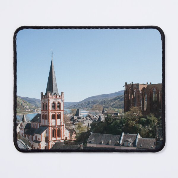 Item preview, Bacharach with church and ruins on the Rhine designed and sold by rhosbahu.