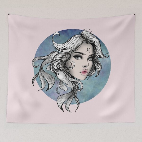 Item preview, Marina the Pisces - Powder Blush designed and sold by MaryAura.