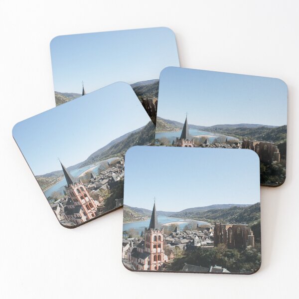 Item preview, Bacharach with Rhine view and church designed and sold by rhosbahu.