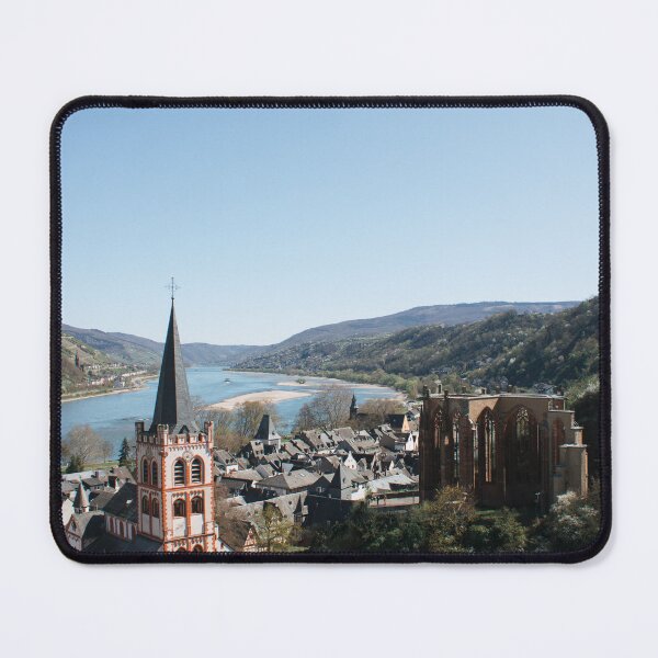 Item preview, Bacharach with Rhine view and church designed and sold by rhosbahu.
