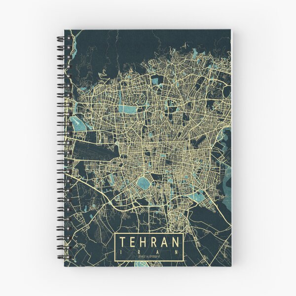 Artikelvorschau, Teheran Stadtplan des Iran - Sommer entworfen und verkauft von deMAP.