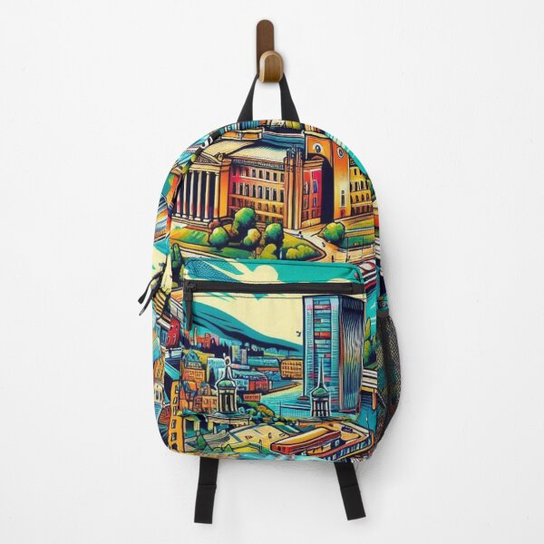 Item preview, Oslo Comic Style Travel Art – Vibrant AI Design of Norway’s Capital for Clothing & Accessories | Nordic Vacation Vibes designed and sold by knalpot-design.