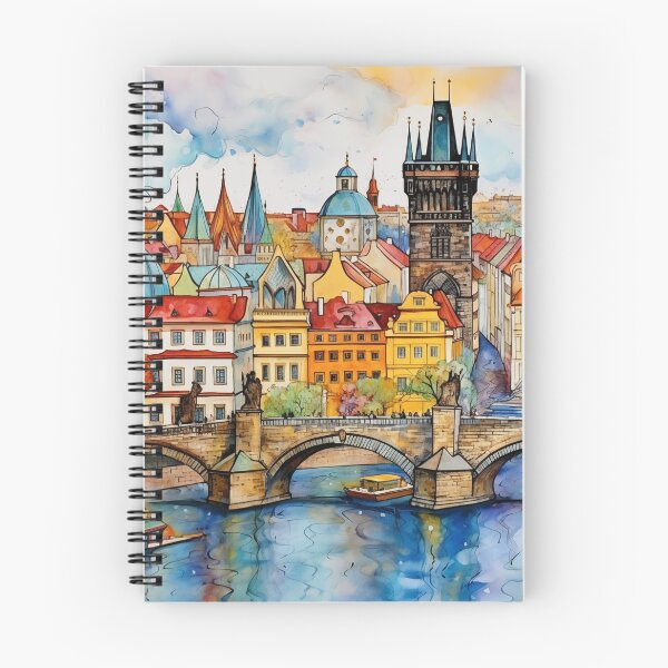 Item preview, Vibrant Prague – A Colorful View of Charles Bridge and the Old Town designed and sold by Anuchartl.