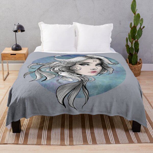 Item preview, Marina the Pisces - Moonlit Gray designed and sold by MaryAura.