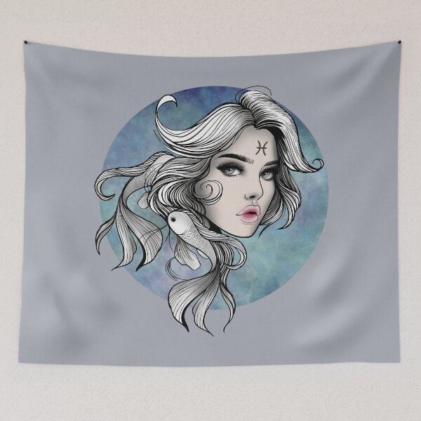 Item preview, Marina the Pisces - Moonlit Gray  designed and sold by MaryAura.
