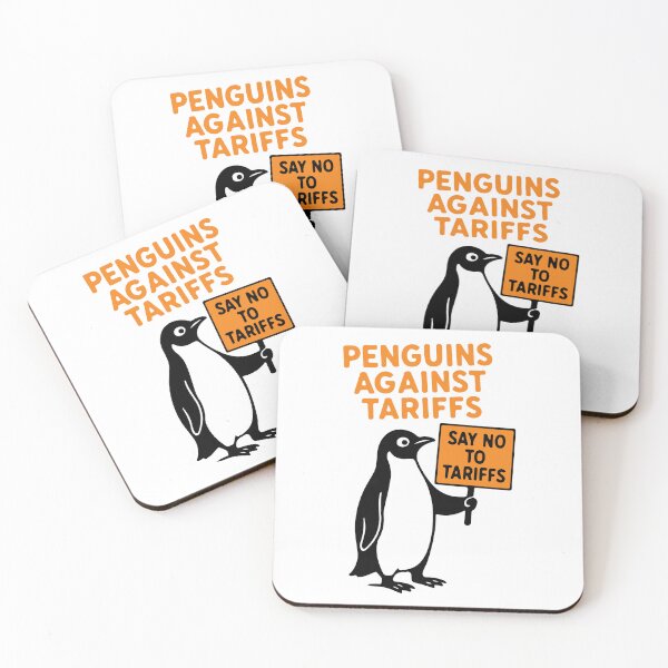 Item preview, Penguins Against Tariffs, Funny Anti Trump, Subtle FDT, Resistance, Anti-MAGA Protest, Heard Island  designed and sold by toongstudio.