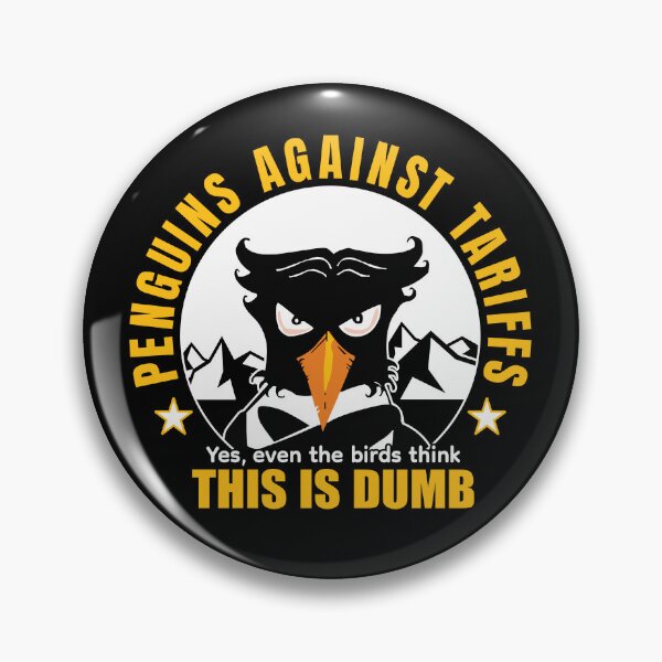 Item preview, Penguins Against Tariffs: Even Antarctic Birds Think Trump’s Trade War is Icy Nonsense! designed and sold by Prints-N-Tees.
