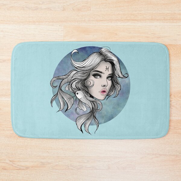 Item preview, Marina the Pisces - Powder Blue designed and sold by MaryAura.