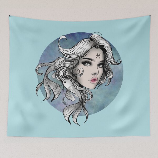 Item preview, Marina the Pisces - Powder Blue designed and sold by MaryAura.
