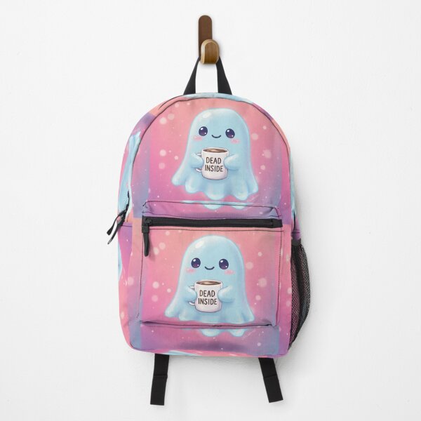 Item preview, Cute Ghost Holding Coffee Cup with "Dead Inside" Text designed and sold by javastocks.