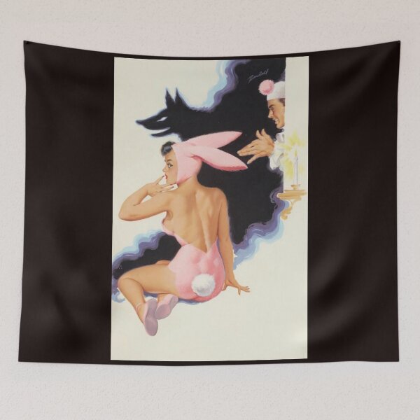 Item preview, Easter Pinup with Wolf designed and sold by VintageManiac.