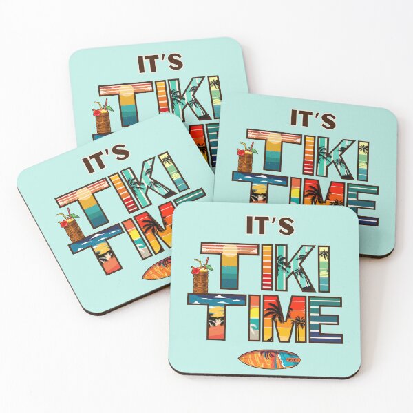Item preview, It's Tiki Time - All the Time (for light background) designed and sold by OozingOut.