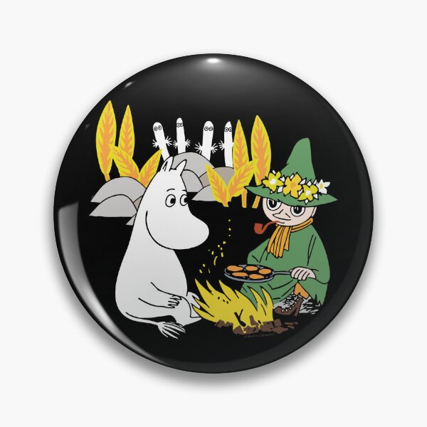 Item preview, Moomin Moomintroll & Snuffkin Campfire Spooky Hattifatteners designed and sold by MoominStore.