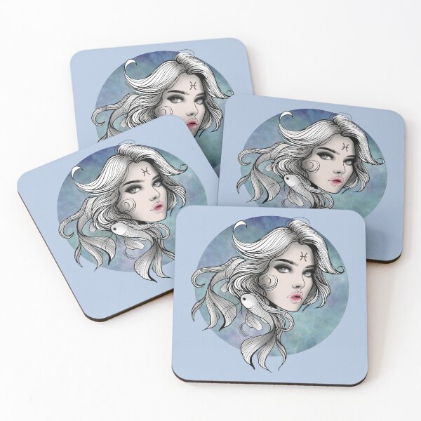 Item preview, Marina the Pisces - Light Steel Blue designed and sold by MaryAura.