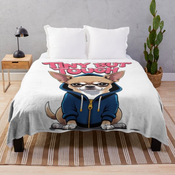 Item preview, Tiny But Tough | Funny Grumpy Chihuahua Hoodie Design designed and sold by bannzy.