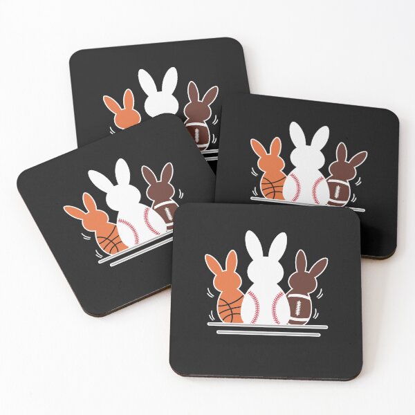 Item preview, Basketball Baseball Football Sports Bunny Rabbits designed and sold by clothesy7.
