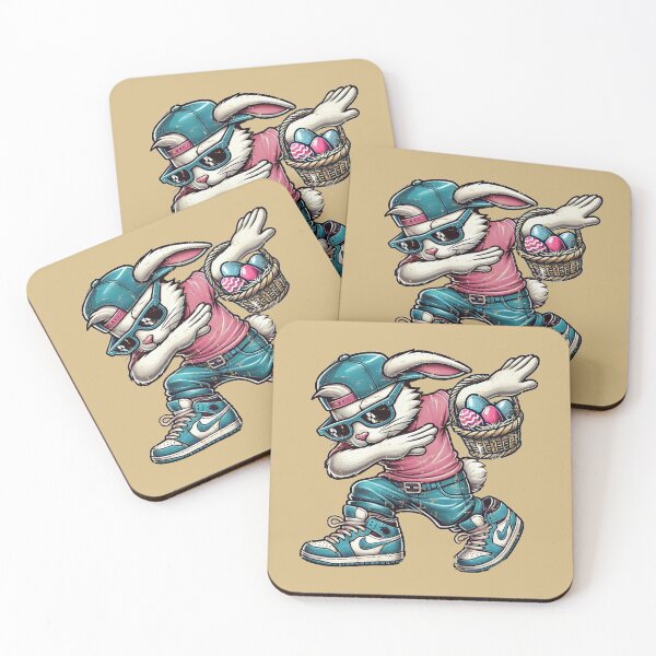 Item preview, Cool Easter Bunny in Streetwear with Basket of Eggs designed and sold by Aredbox.