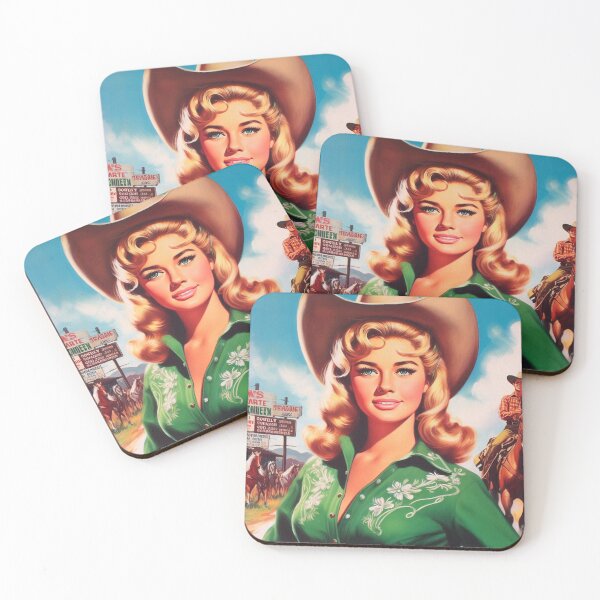 Item preview, Retro Cowgirl Pinup designed and sold by PulpVintage.