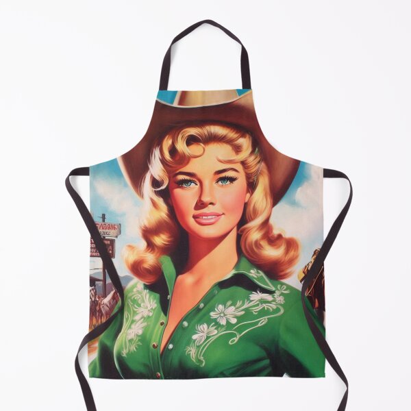 Item preview, Retro Cowgirl Pinup designed and sold by PulpVintage.