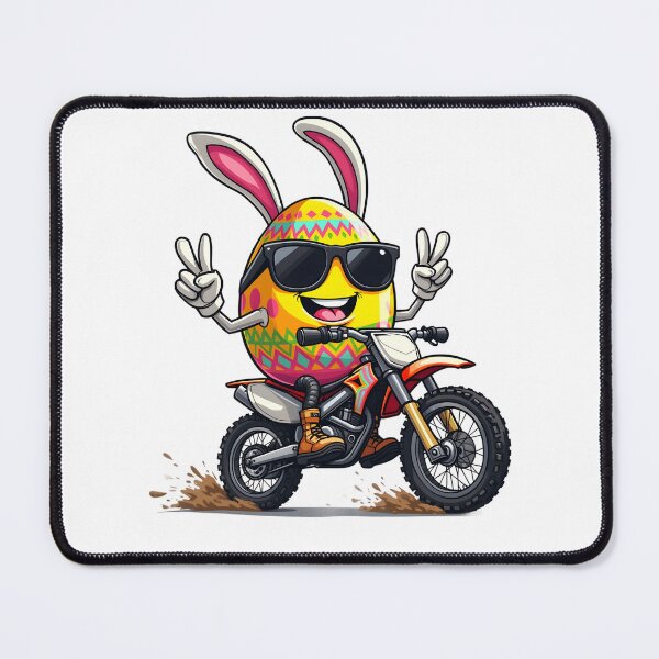 Item preview, Bunny Motocross Rider Dirt Bike Egg Design designed and sold by clothesy7.