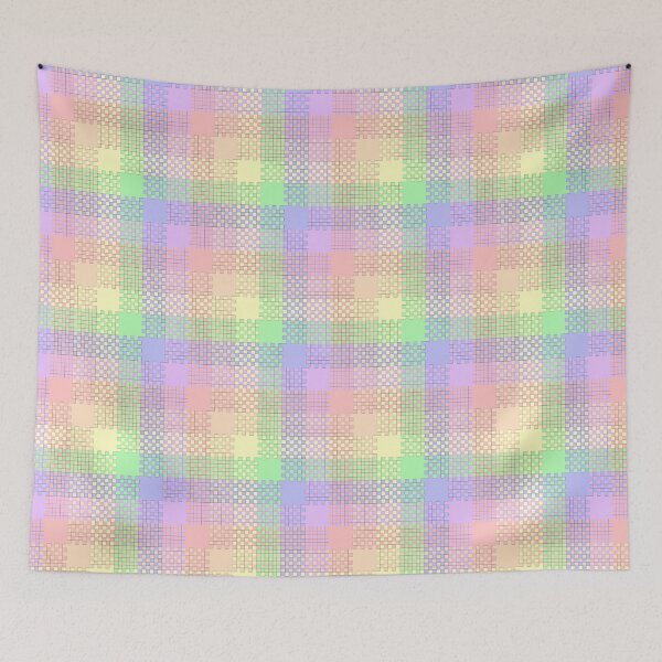 Item preview, Woven Plaid: Light Rainbow/Easter designed and sold by SarahJosArt.