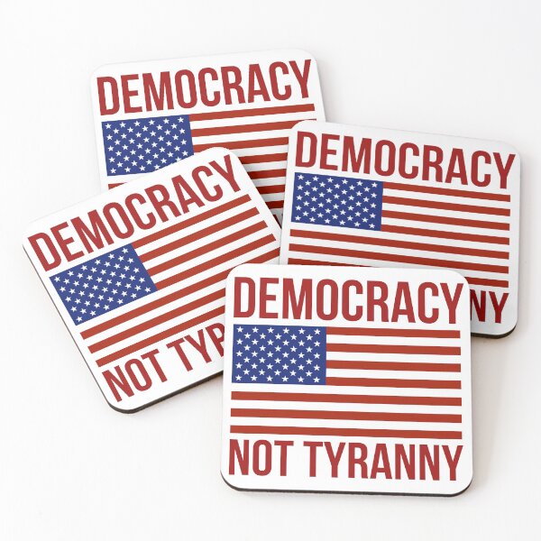 Item preview, Democracy not tyranny  designed and sold by Rachel the Artist .