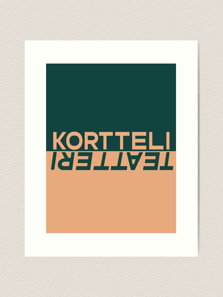 Thumbnail 1 of 3, Art Print, kortteliteatteri_vaaka_väri_taustalla designed and sold by Teatteri00660.