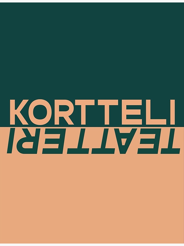 Thumbnail 3 of 3, Art Print, kortteliteatteri_vaaka_väri_taustalla designed and sold by Teatteri00660.