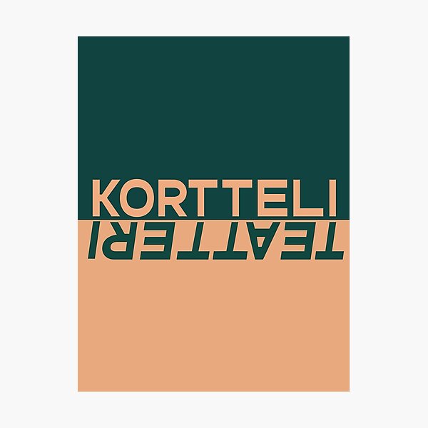kortteliteatteri_vaaka_väri_taustalla Photographic Print