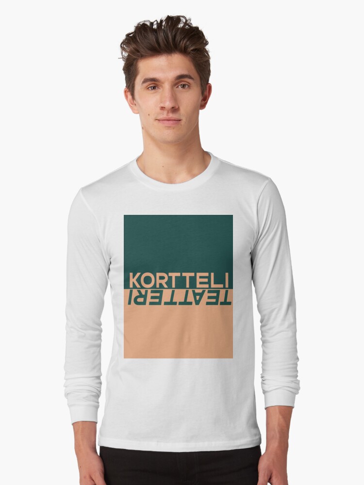 Thumbnail 1 of 5, Long Sleeve T-Shirt, kortteliteatteri_vaaka_väri_taustalla designed and sold by Teatteri00660.