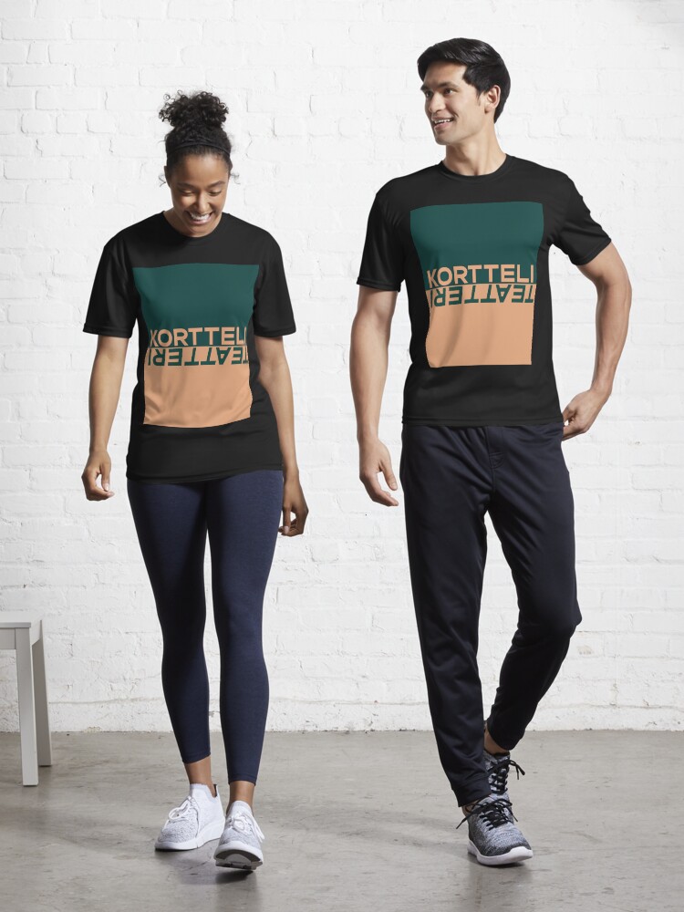 Thumbnail 1 of 7, Active T-Shirt, kortteliteatteri_vaaka_väri_taustalla designed and sold by Teatteri00660.