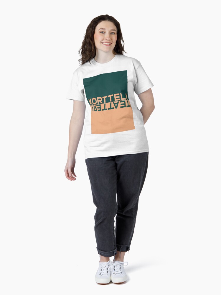 Thumbnail 4 of 7, Classic T-Shirt, kortteliteatteri_vaaka_väri_taustalla designed and sold by Teatteri00660.