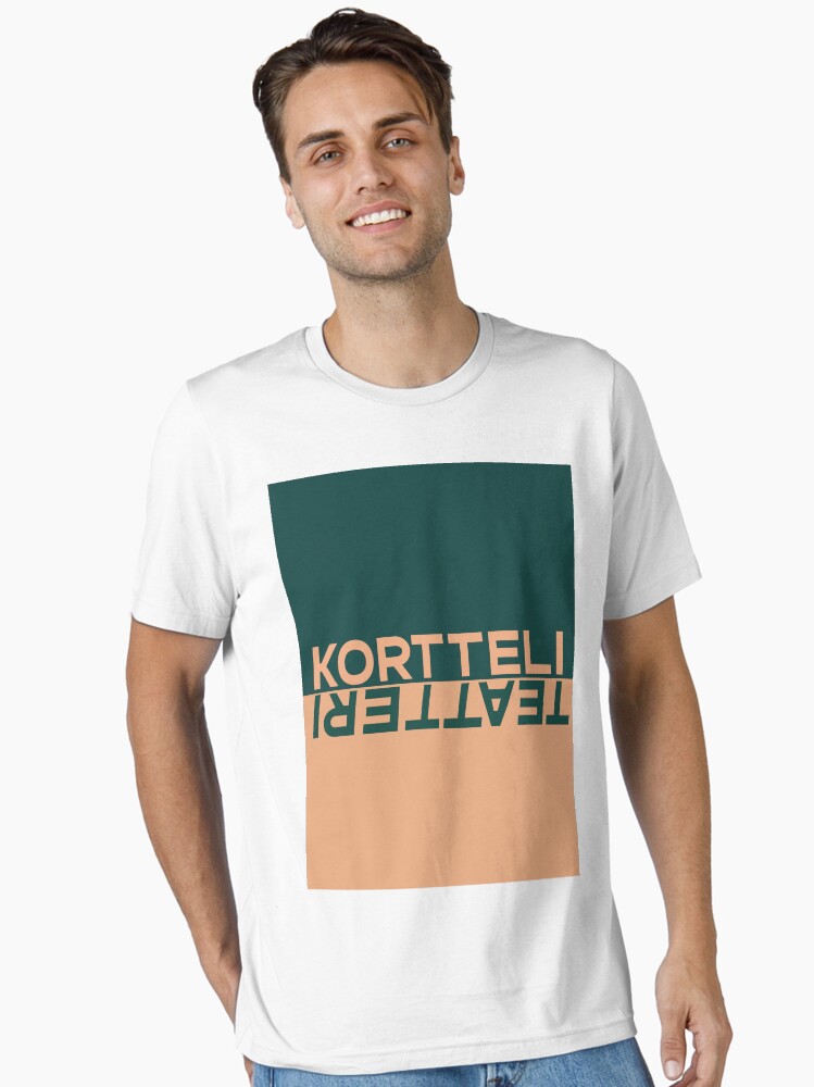 Thumbnail 1 of 7, Essential T-Shirt, kortteliteatteri_vaaka_väri_taustalla designed and sold by Teatteri00660.