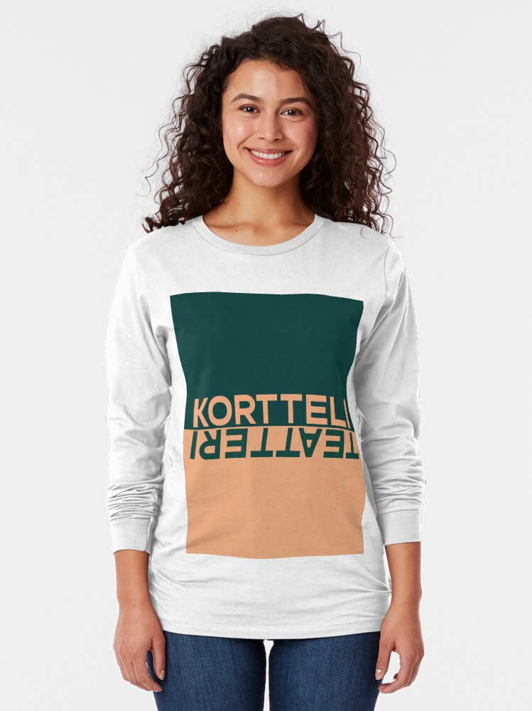 Thumbnail 2 of 5, Long Sleeve T-Shirt, kortteliteatteri_vaaka_väri_taustalla designed and sold by Teatteri00660.