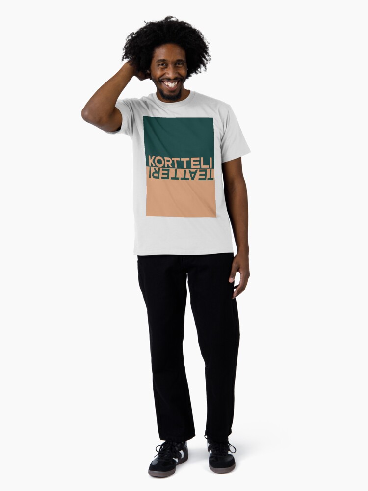 Thumbnail 3 of 4, Premium T-Shirt, kortteliteatteri_vaaka_väri_taustalla designed and sold by Teatteri00660.