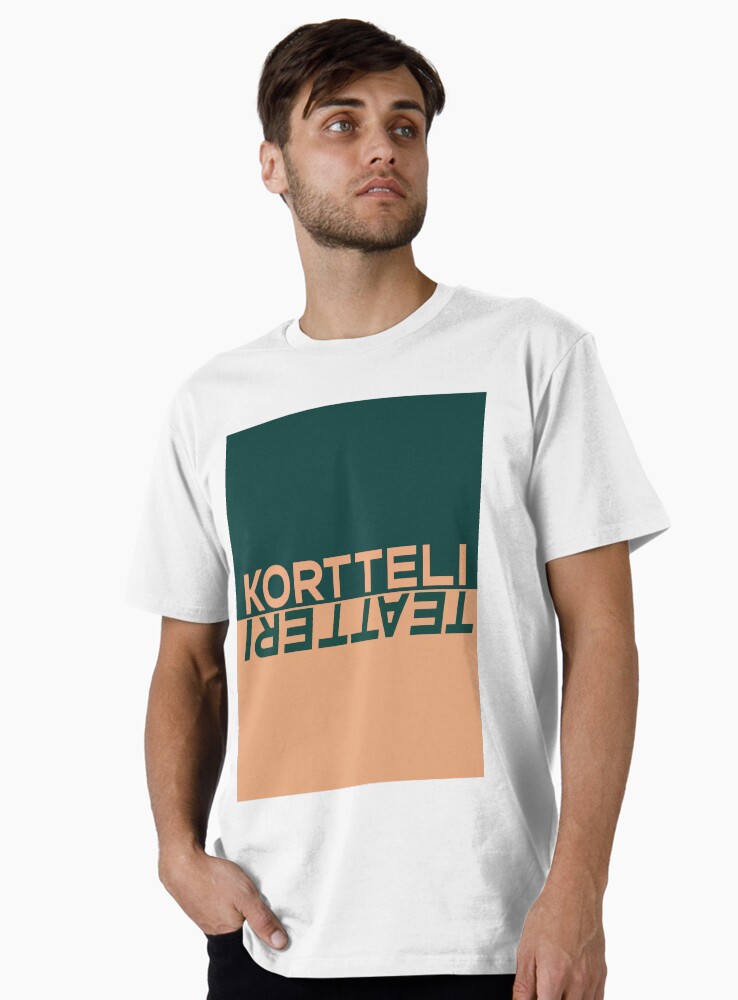 Thumbnail 1 of 4, Premium T-Shirt, kortteliteatteri_vaaka_väri_taustalla designed and sold by Teatteri00660.