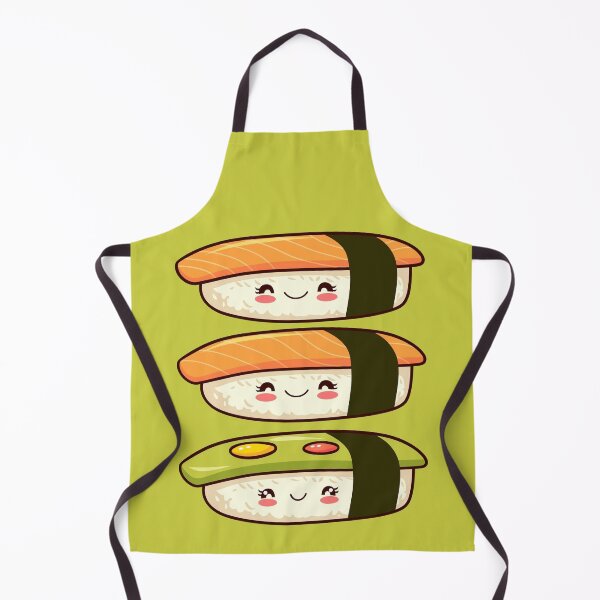 Item preview, Smiling Sushi Trio – Kawaii Bites of Joy designed and sold by Bearabilia.