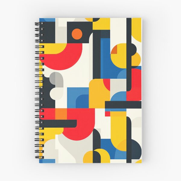 Item preview, Seamless pattern vibrant geometric composition inspired by Bauhaus design designed and sold by JurgenGoLF.