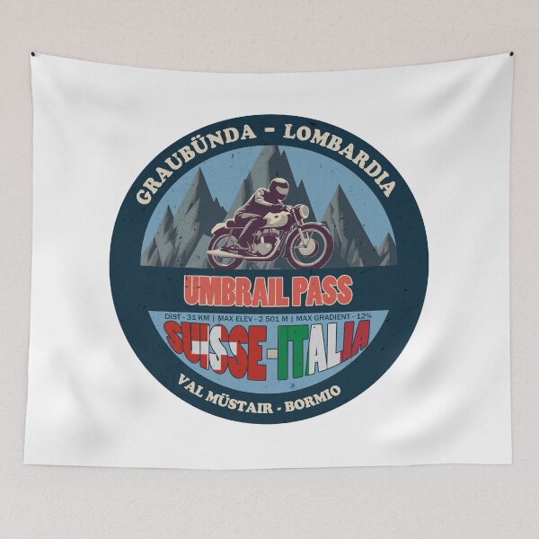 Item preview, Umbrail Pass Vintage Badge, Suisse Italia designed and sold by Wanderful-roads.