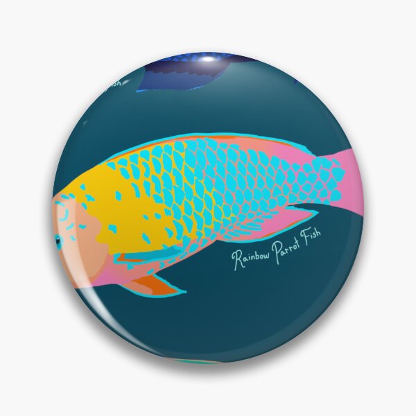 Item preview, Three Colorful Parrot Fish Tropical designed and sold by lexiebos4488.