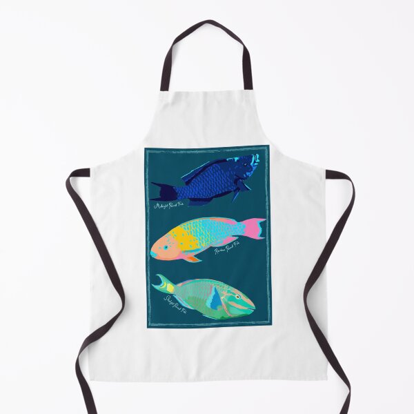 Item preview, Three Colorful Parrot Fish Tropical designed and sold by lexiebos4488.