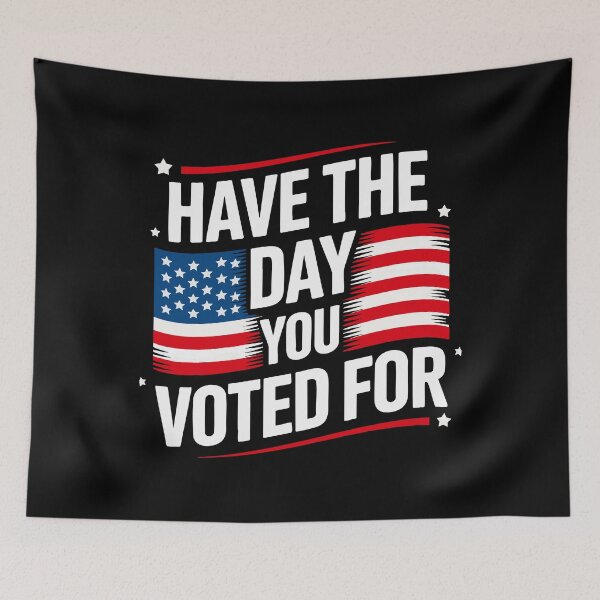 Item preview, Political Sarcasm American Flag Voter Statement Shirt Trump designed and sold by w1ckerman.