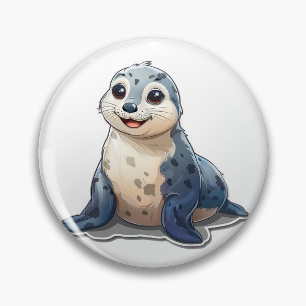 Item preview, Cute cartoon seals designed and sold by Stickermagician.