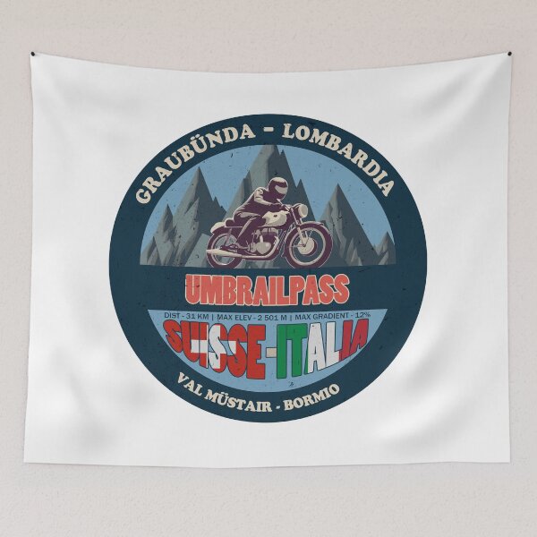 Item preview, Umbrailpass Vintage Badge, Suisse Italia designed and sold by Wanderful-roads.