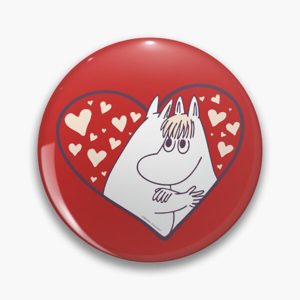 Item preview, Moomin Love Heart Moomintroll & Snorkmaiden designed and sold by MoominStore.