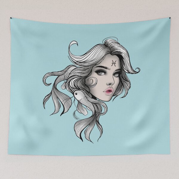 Item preview, Marina the Pisces V2- Powder Blue designed and sold by MaryAura.