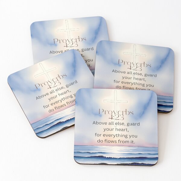 Item preview, Proverbs 4:23 Christian Bible Verse Image Art designed and sold by Our Bible Journey.