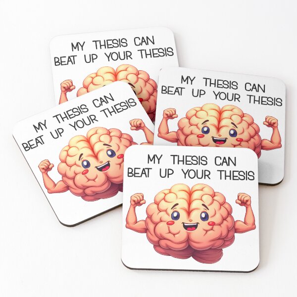 Artikelvorschau, Starkes Gehirn Wissenschaft Lustige These Akademischer Humor Geschenk entworfen und verkauft von PEC-Studio.